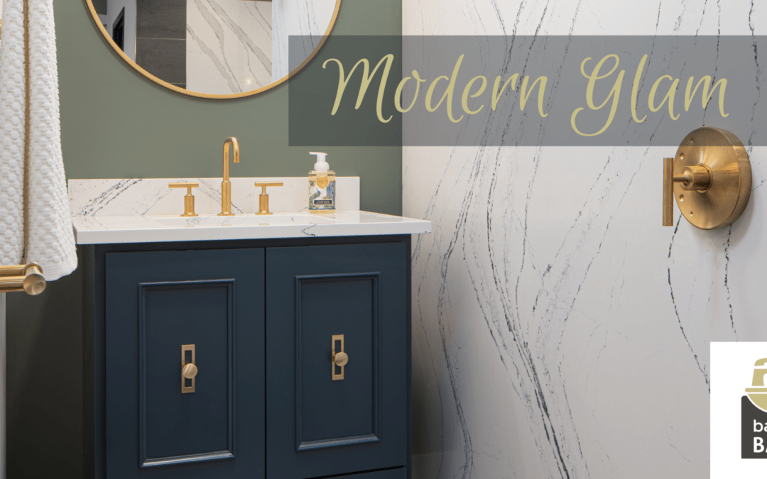 Glow up your bath design with Modern Glam style